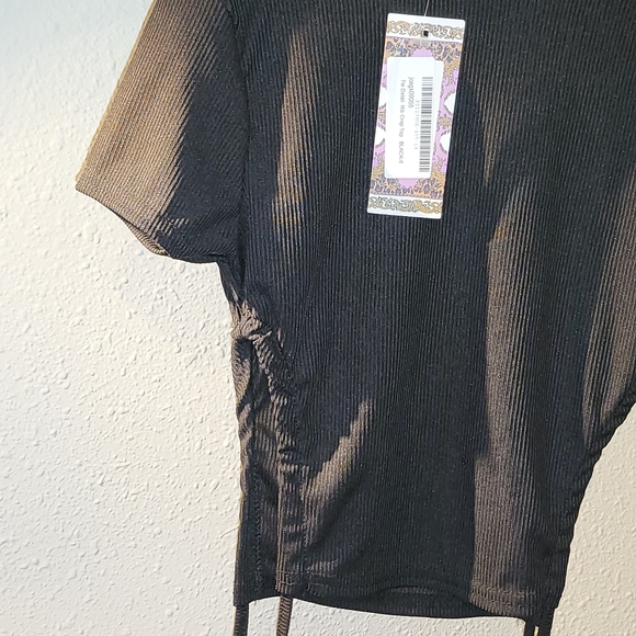 Boohoo detail rib crop top sz. 6 - Picture 3 of 6